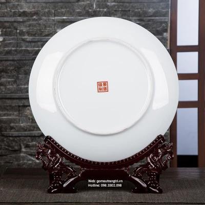 BỘ BÌNH ĐĨA CẢNH HỌA TIẾT TÙNG LỘC